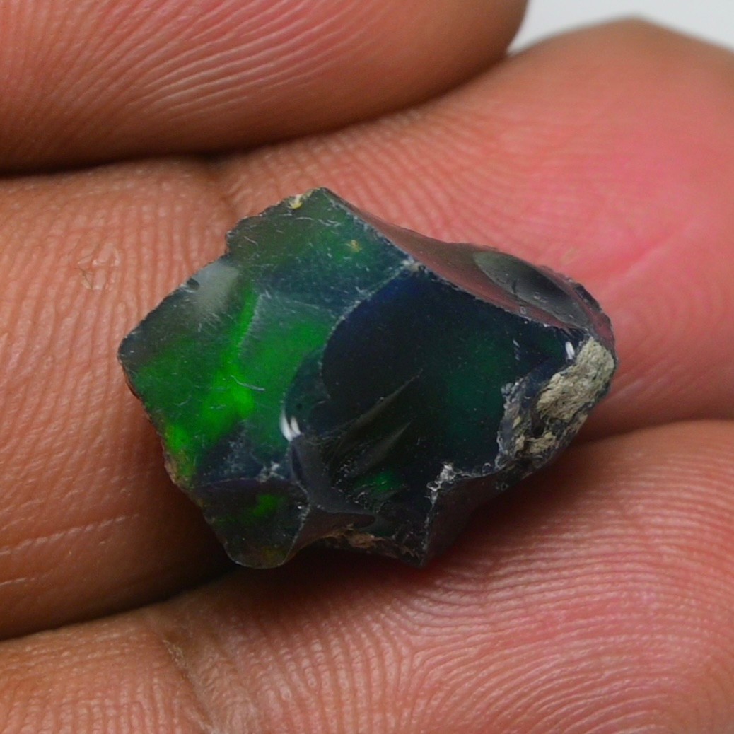 Natural Ethiopian Black Opal Rough 8.90 Ct – Ideal for Jewelry, Welo Fire Opal