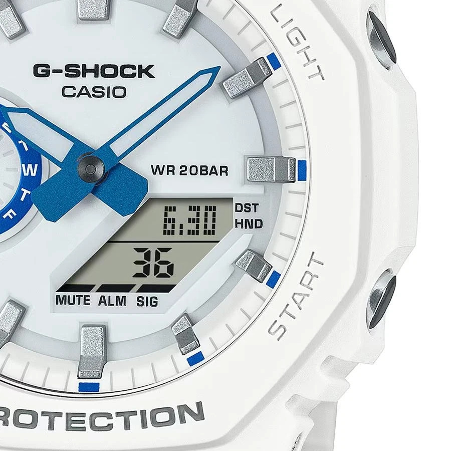 CASIO G-SHOCK GA-2100HDS-7AJF HIDDEN GLOW Analog Digital Watch White 45.4mm