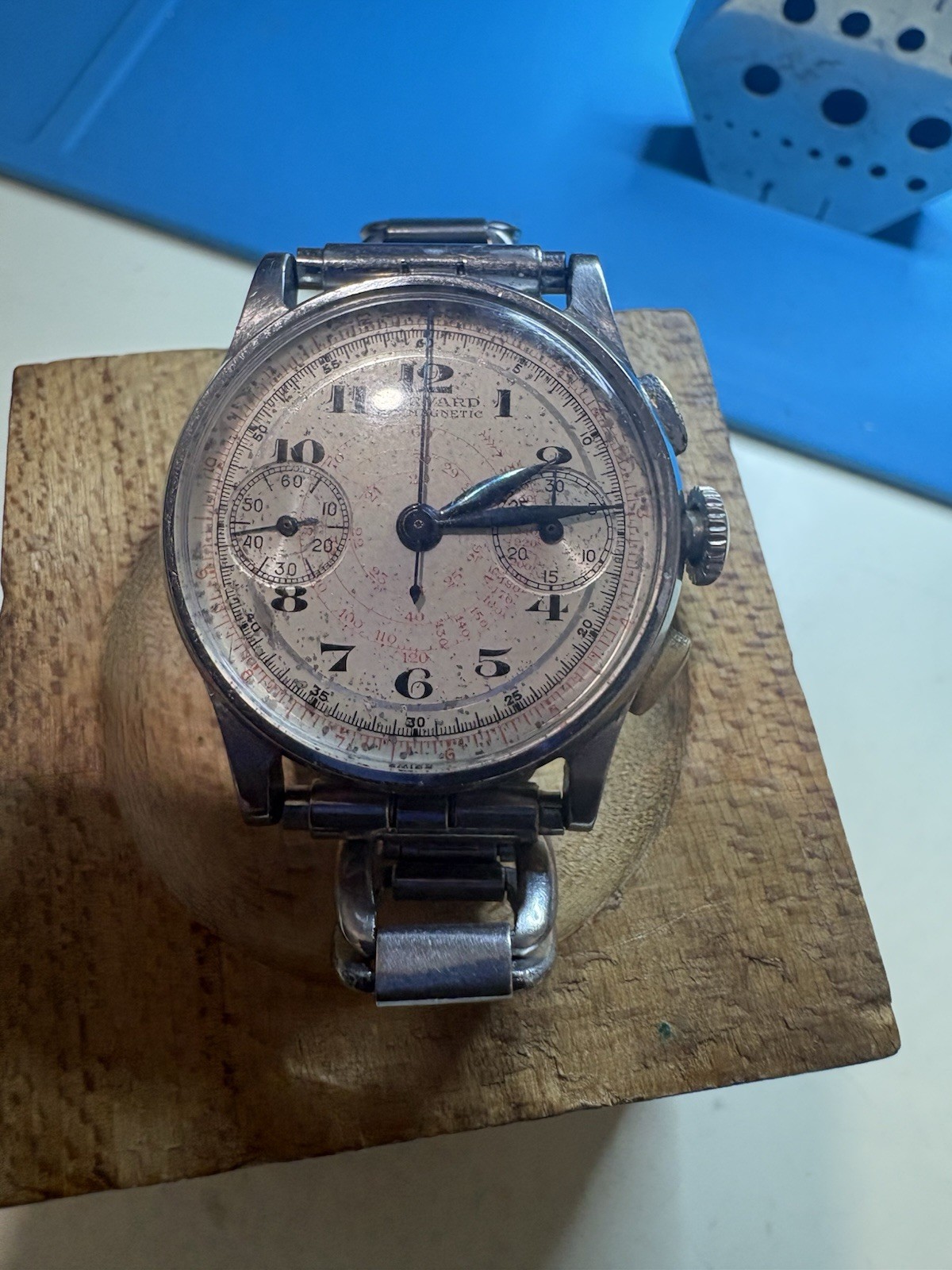 Harvard Valjoux 23vz Chronograph Watch 40-50s Vintage Rare Sleeper