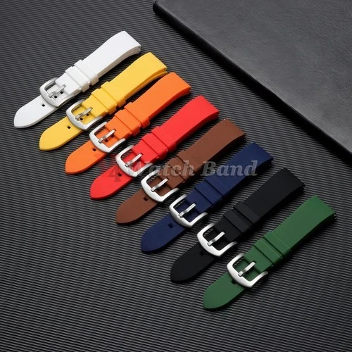 Universal Silicone Watch Band 18mm 20mm 22mm 24mm Quick Release Rubber Strap