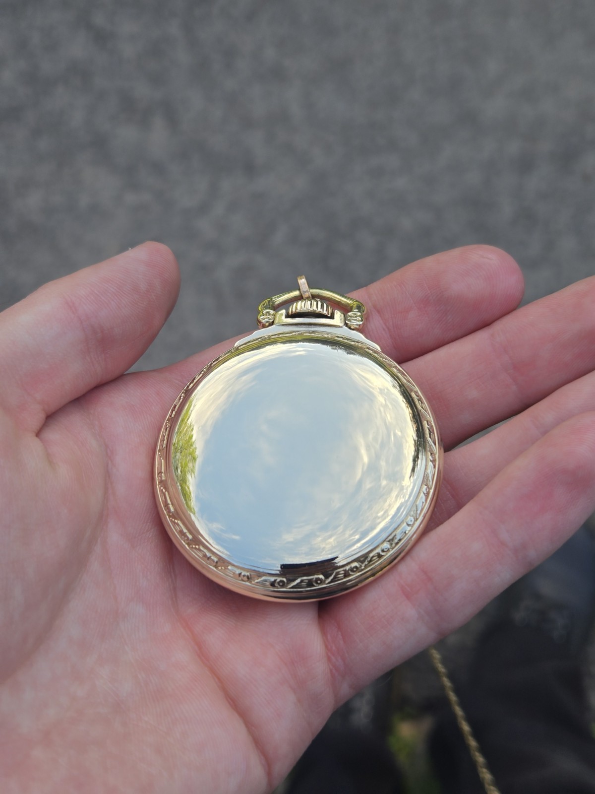 1955 Hamilton 992B 21J Gold Filled 16s Railroad Pocket Watch, Chain and Display