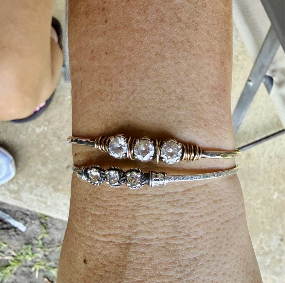 Earth Grace, Carla” design by Earth Grace, sterling silver and gold tone