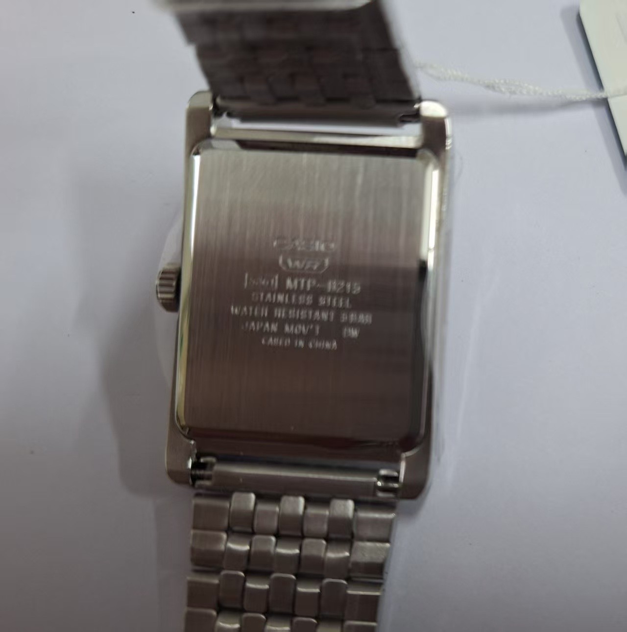 CASIO MTP-B215D-1A Black Dial Analog Stainless Steel Band Men Watch