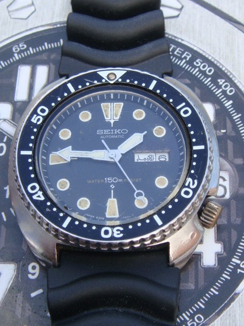 Seiko automatic 17j Willard Diver 6309‑7040 October 1977 M.I Japan Resist dial