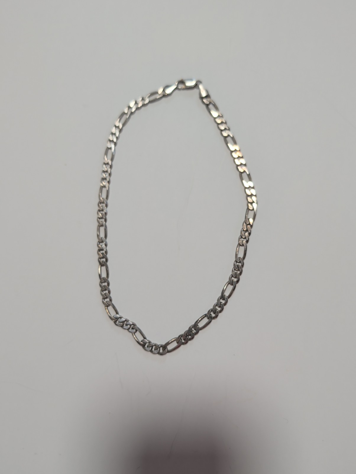 Vintage 925 Figaro Chain Made In Italy 16 Inches