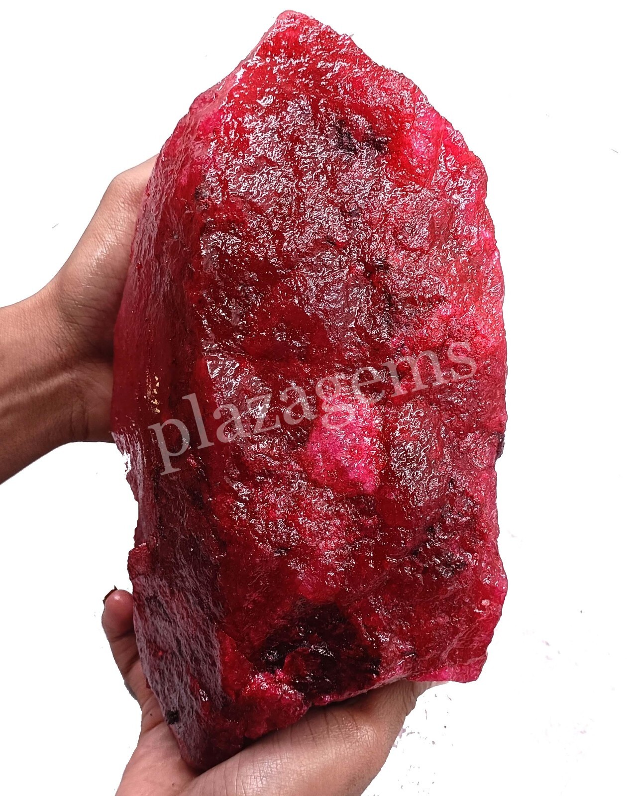 2 KG Natural Red Ruby Rough Color Enhanced Dyed Certified Loose Gems 5FRK