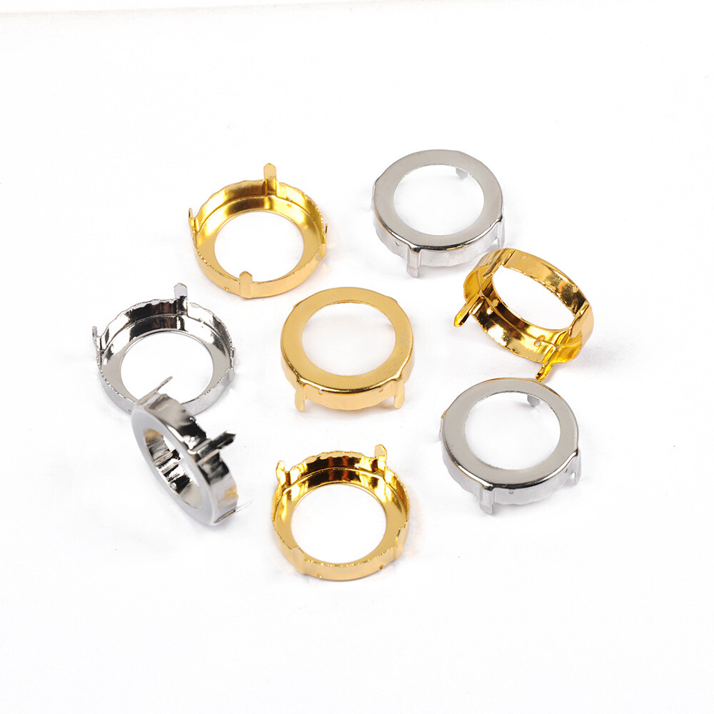 All Shape Empty Claw Setting Thicken Copper Sew on Rhinestones Base Set Sewing