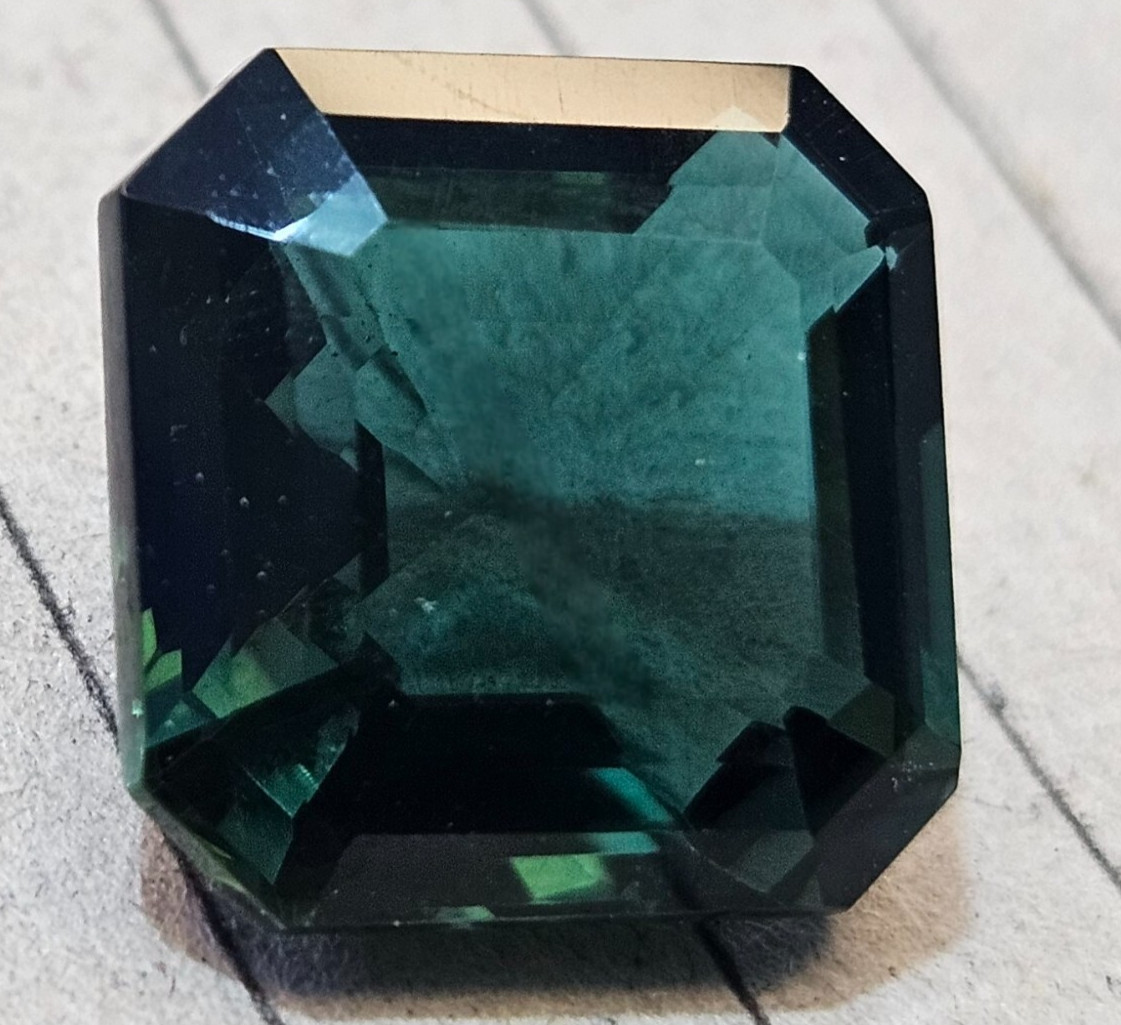 Green Tourmaline Asscher Cut 40-41 Ct Natural Loose EGL Certified Gemstone KH205