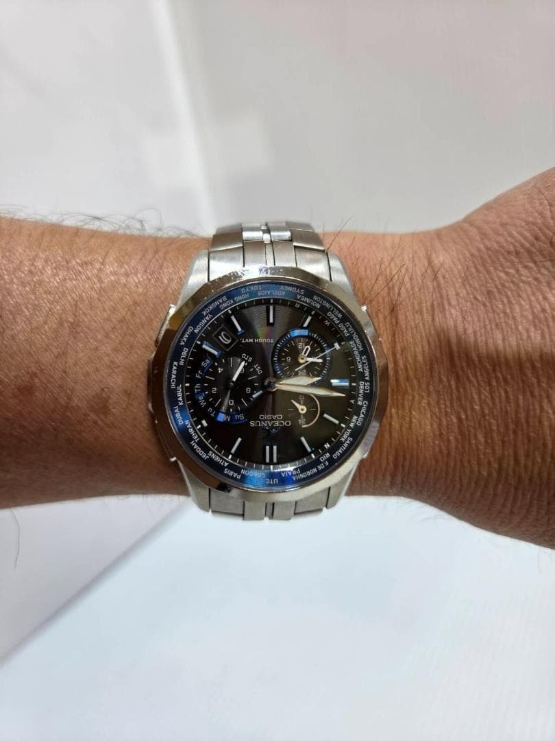 CASIO OCEANUS Manta OCW-S1400-1AJF Black Titanium Tough Solar Multiband 6 w/Box
