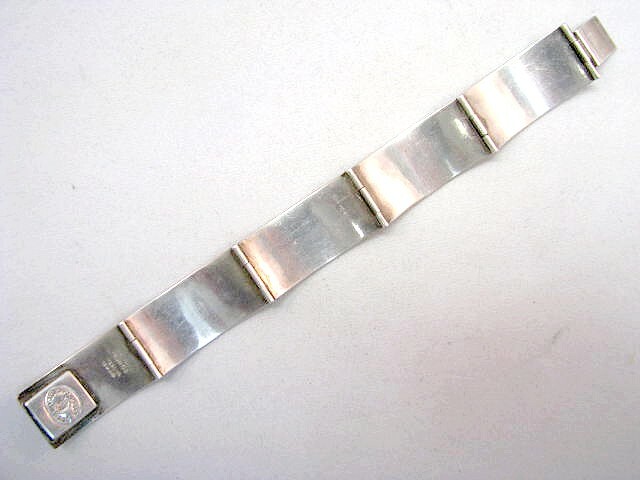 Enamel Bracelet Sterling Silver 925 Art Plata Hecho En Mexico Circa 1950