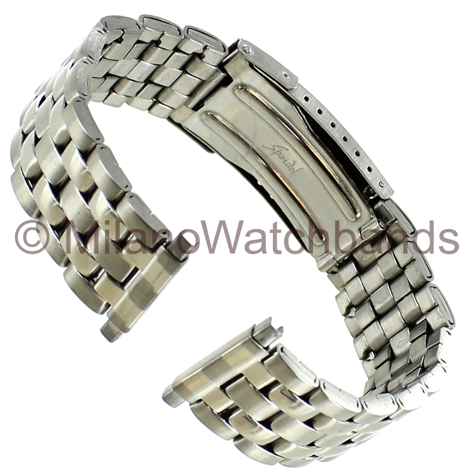 16-22mm Speidel Semi-Solid Stainless Steel Buckle Clasp Mens Band X-LONG 151WR