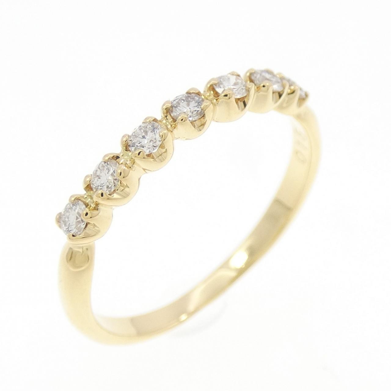 Authentic K18YG Diamond Ring 0.15CT #230-000-322-6208