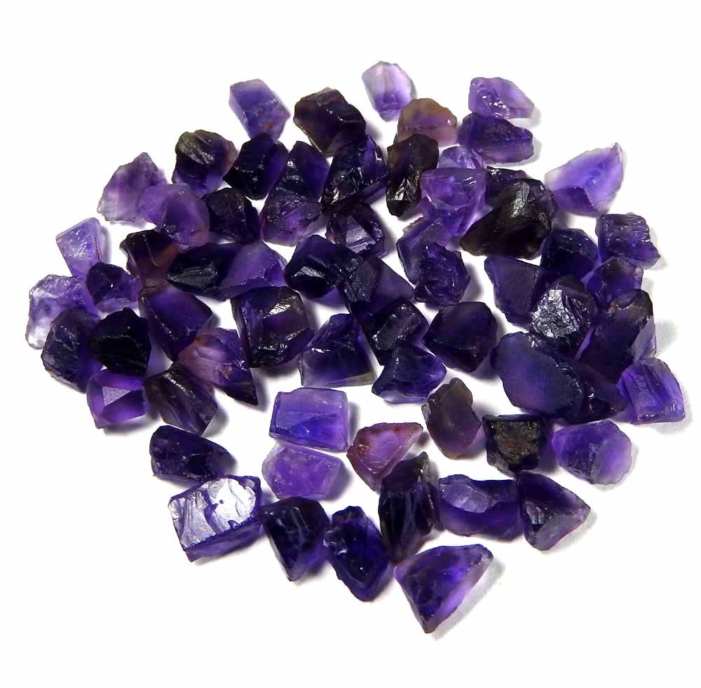 66.85 Ct Natural Amethyst High Grade Facet Small Purple Rough Lot Gemstone