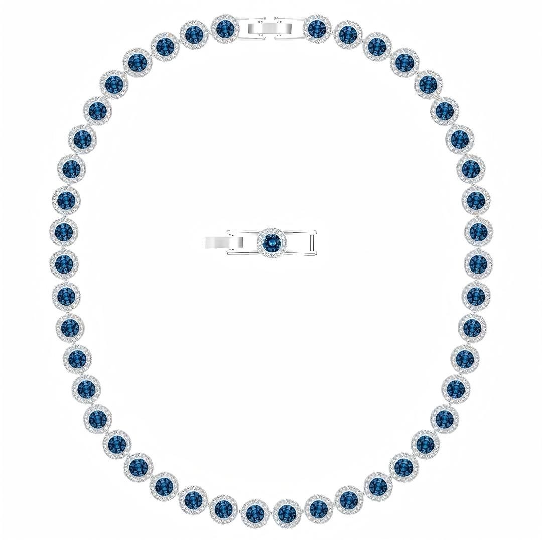 Swarovski Una Angelic Tennis Necklace Round Cut