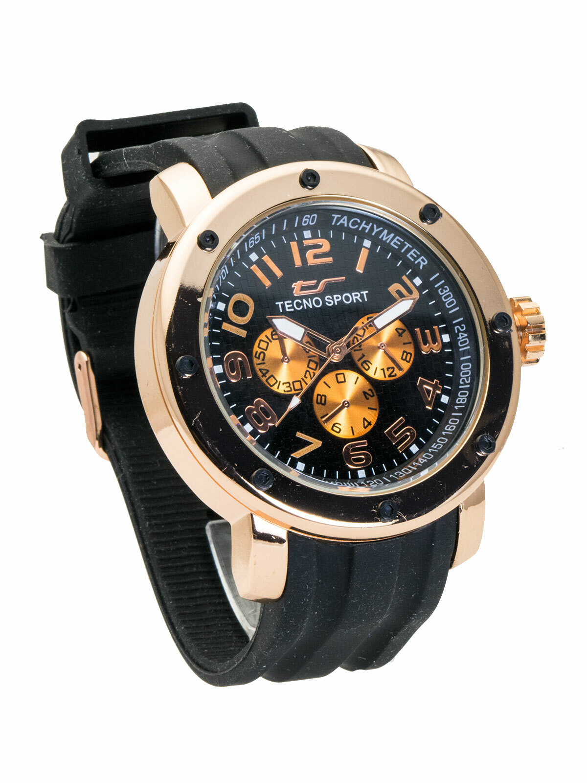 TECNO SPORTS: SILICON RUBBER BAND ANALOG QUARTZ WATCH