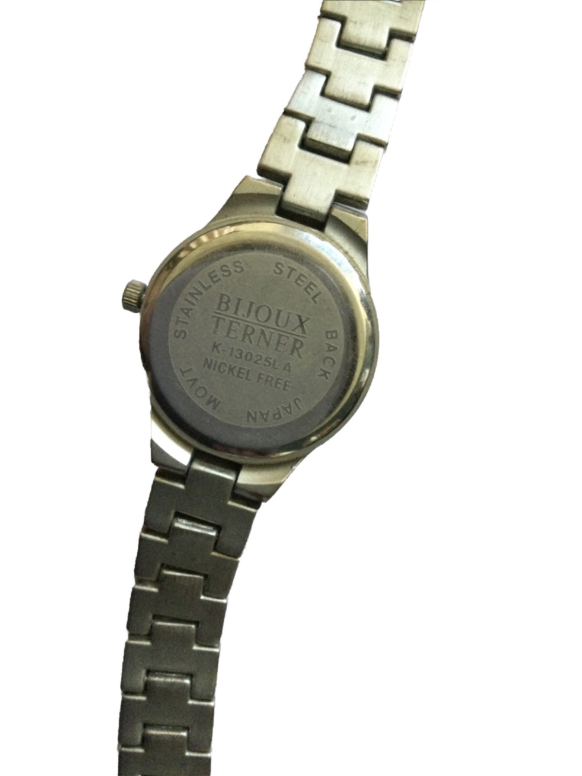 Bijoux Terner Stainless Watch K-13025 7″ Band Nickel-Free Working Battery