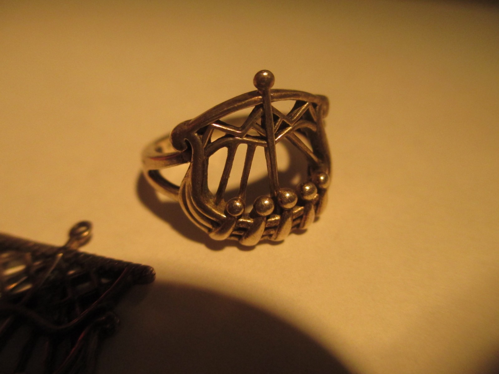 Ireland 925 Sterling Viking Ship ring and charms
