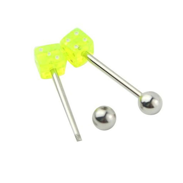 Lot 110 PCS Body Piercing Eyebrow Navel Belly Tongue Lip Bar Ring Mixed Colors