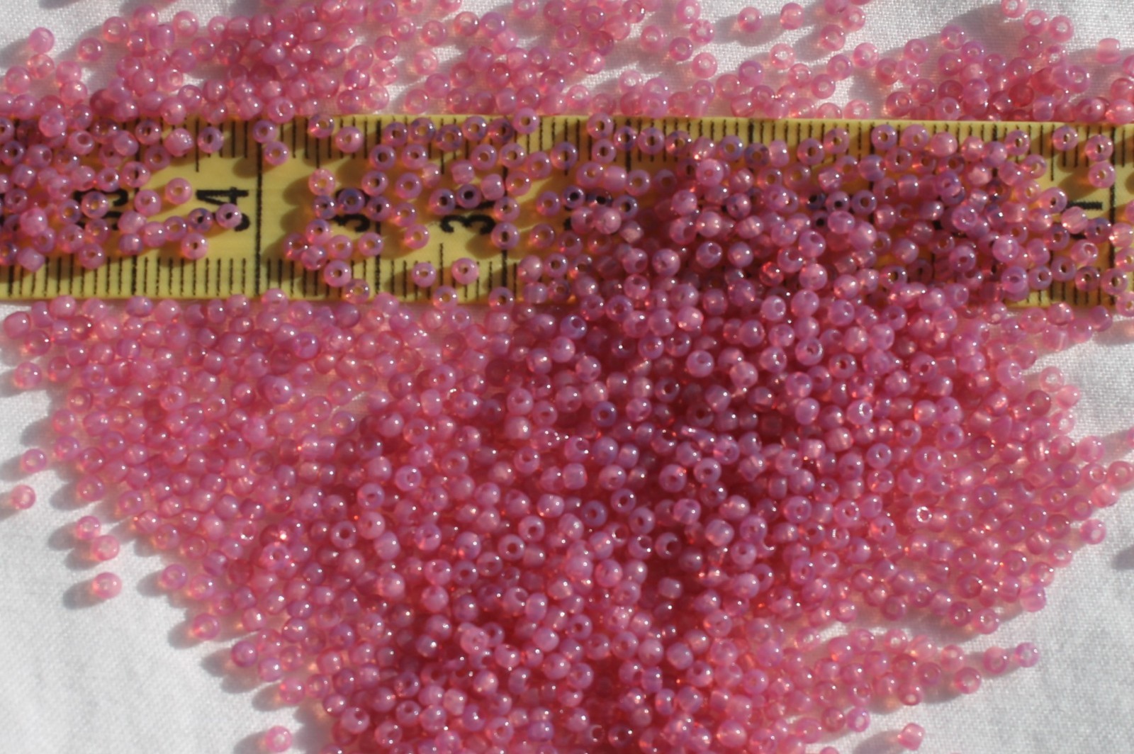 11/0 Old Time Glass Vintage French Opal Pink Seed Beads Crafts Jewelry 1oz