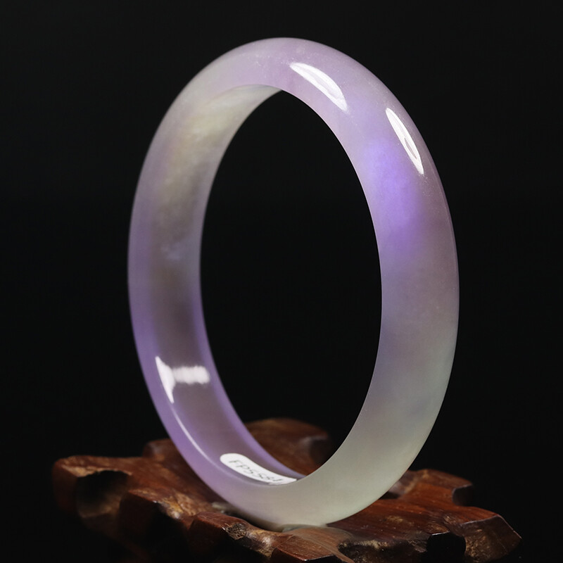62mm Lavender Purple Icy Jadeite Jade Bangle Bracelet Women’s Chinese Jade 11221