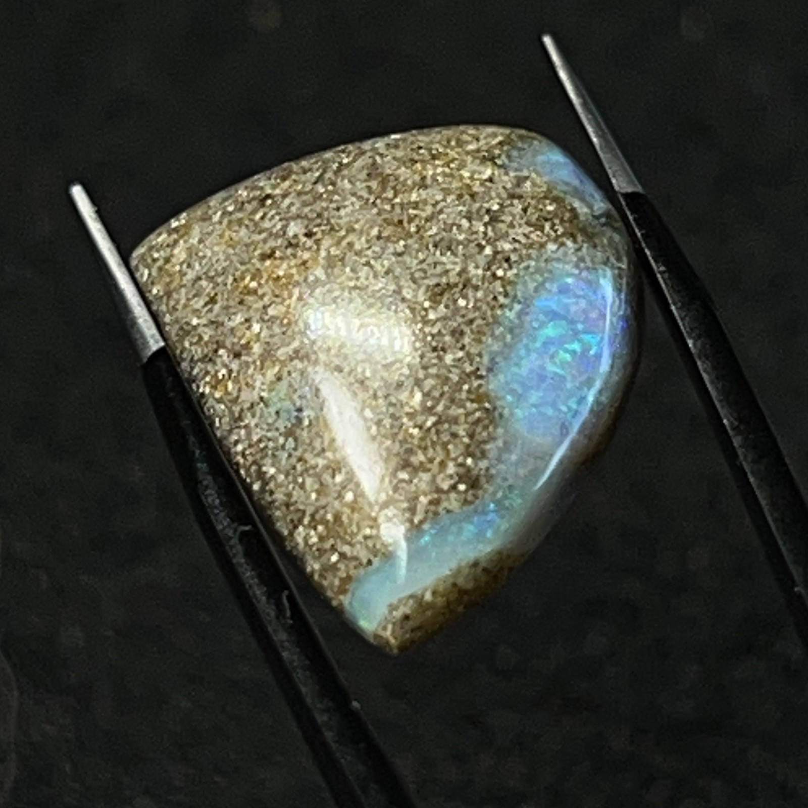 IPO-1 Brazilian opal 13.45ct 21x15x6mm strong play of colors free form