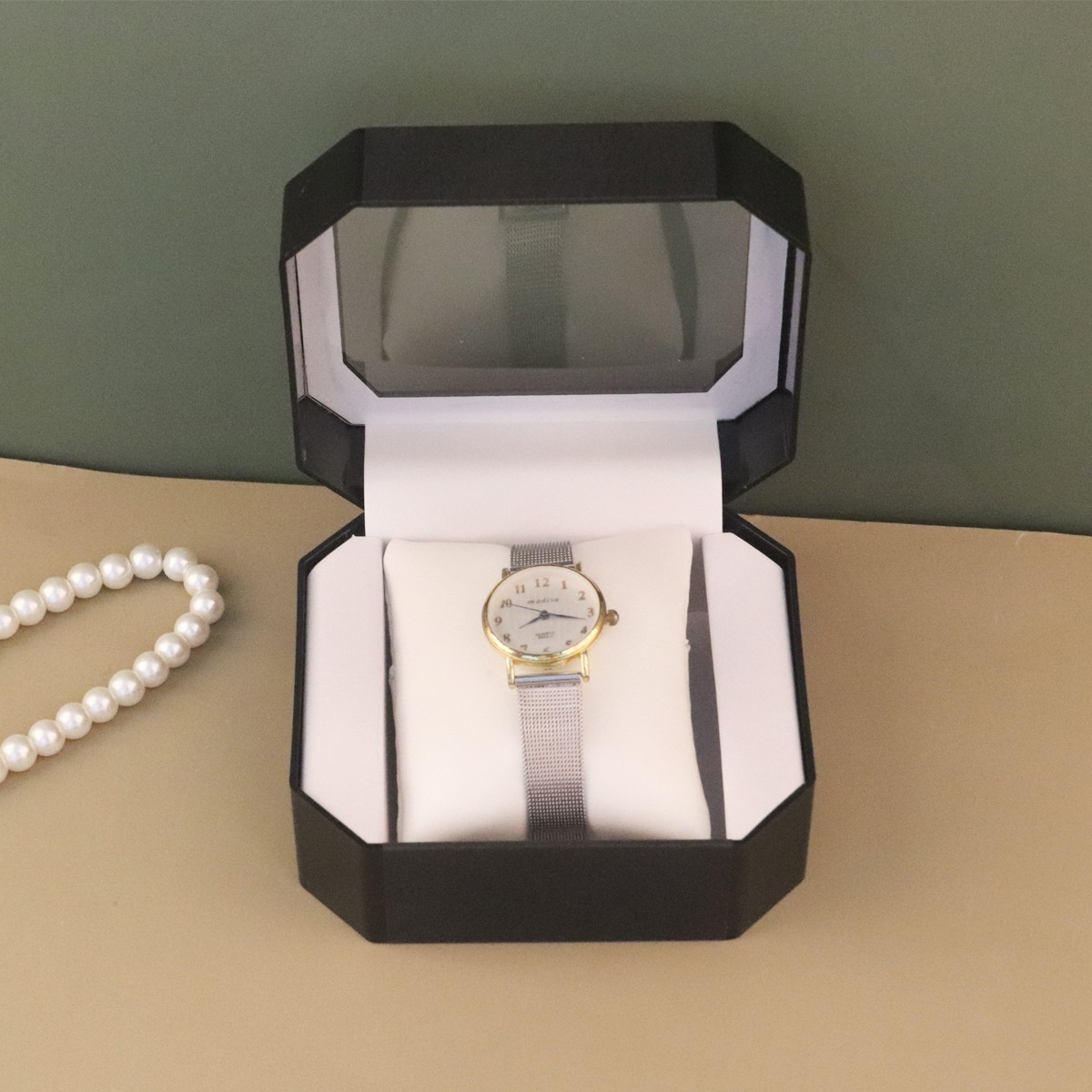 Single Watch Display Box Case Jewellry Storage Organizer With Pillow High-End