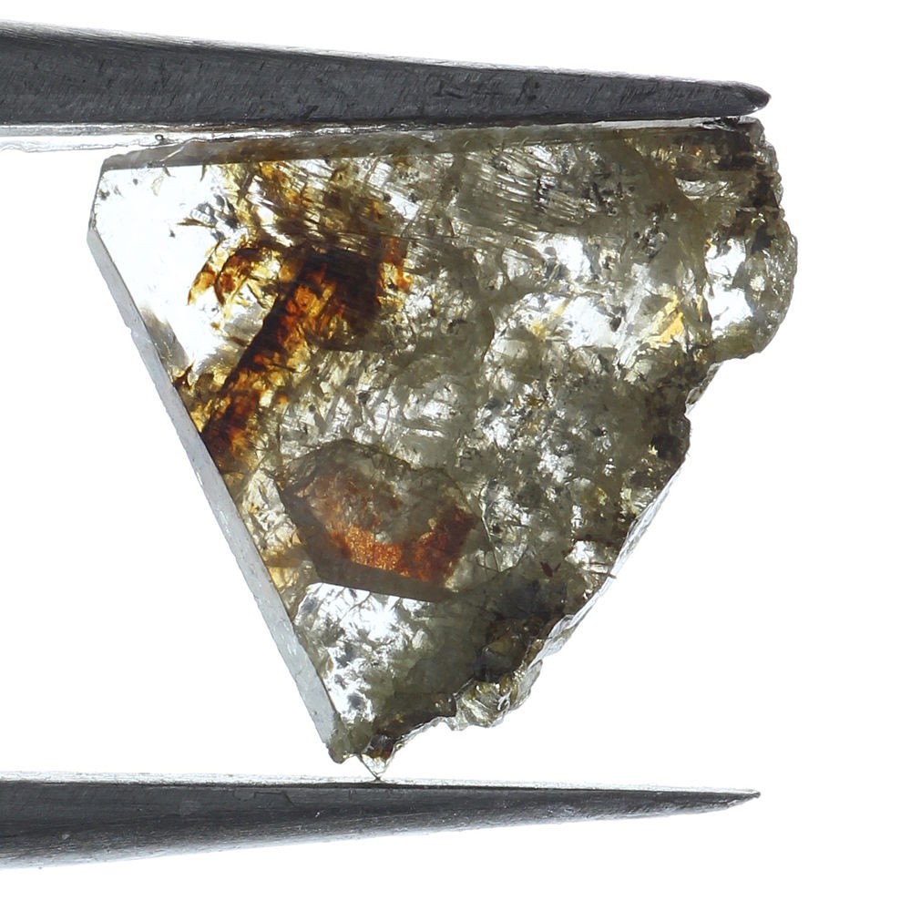 Slice Natural Loose Rough Lot Diamond 7.42X7.26X1.28MM 0.61 Ct