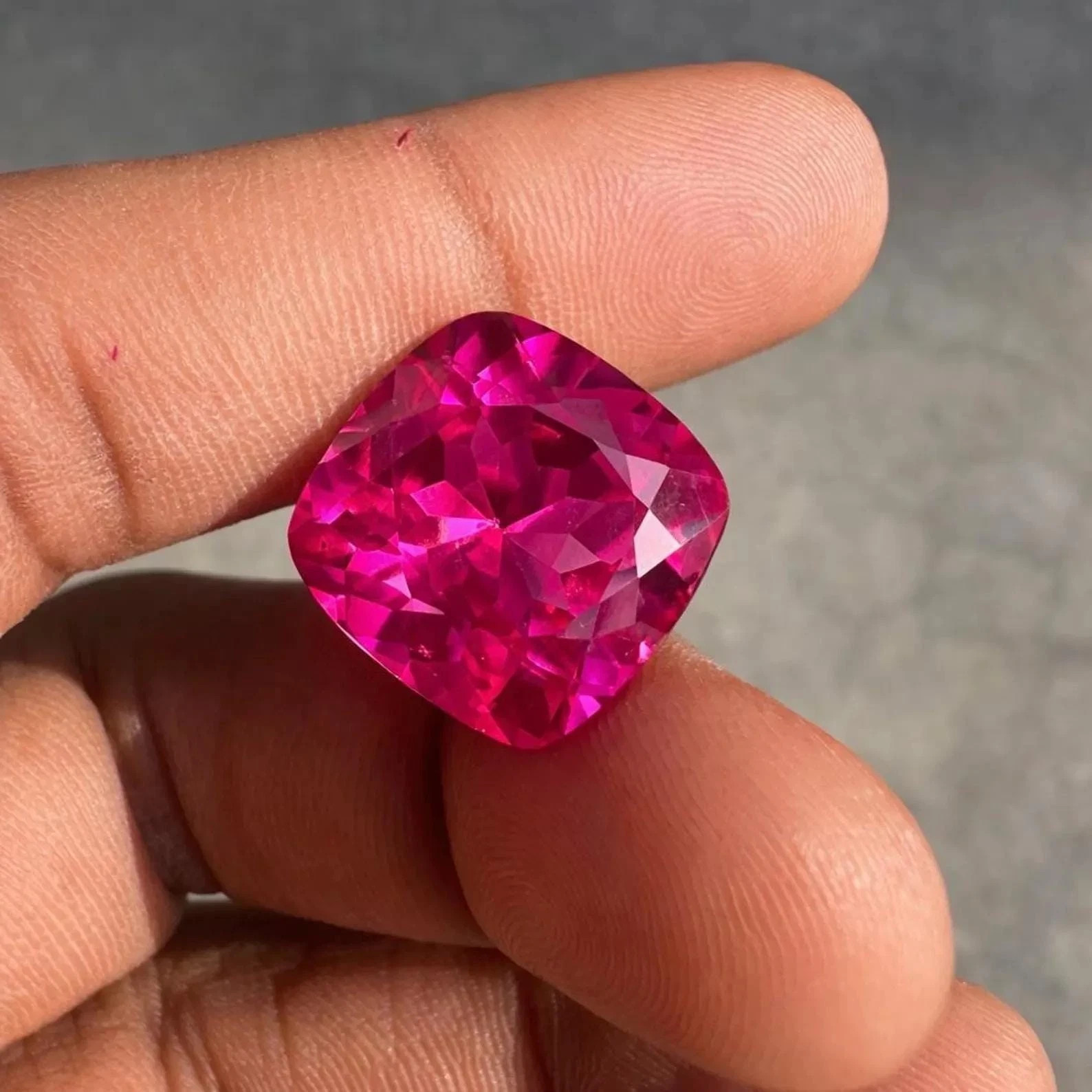 AAA 10.23 Ct Natural Cushion Cut Pink Sapphire Loose Gemstone Certified