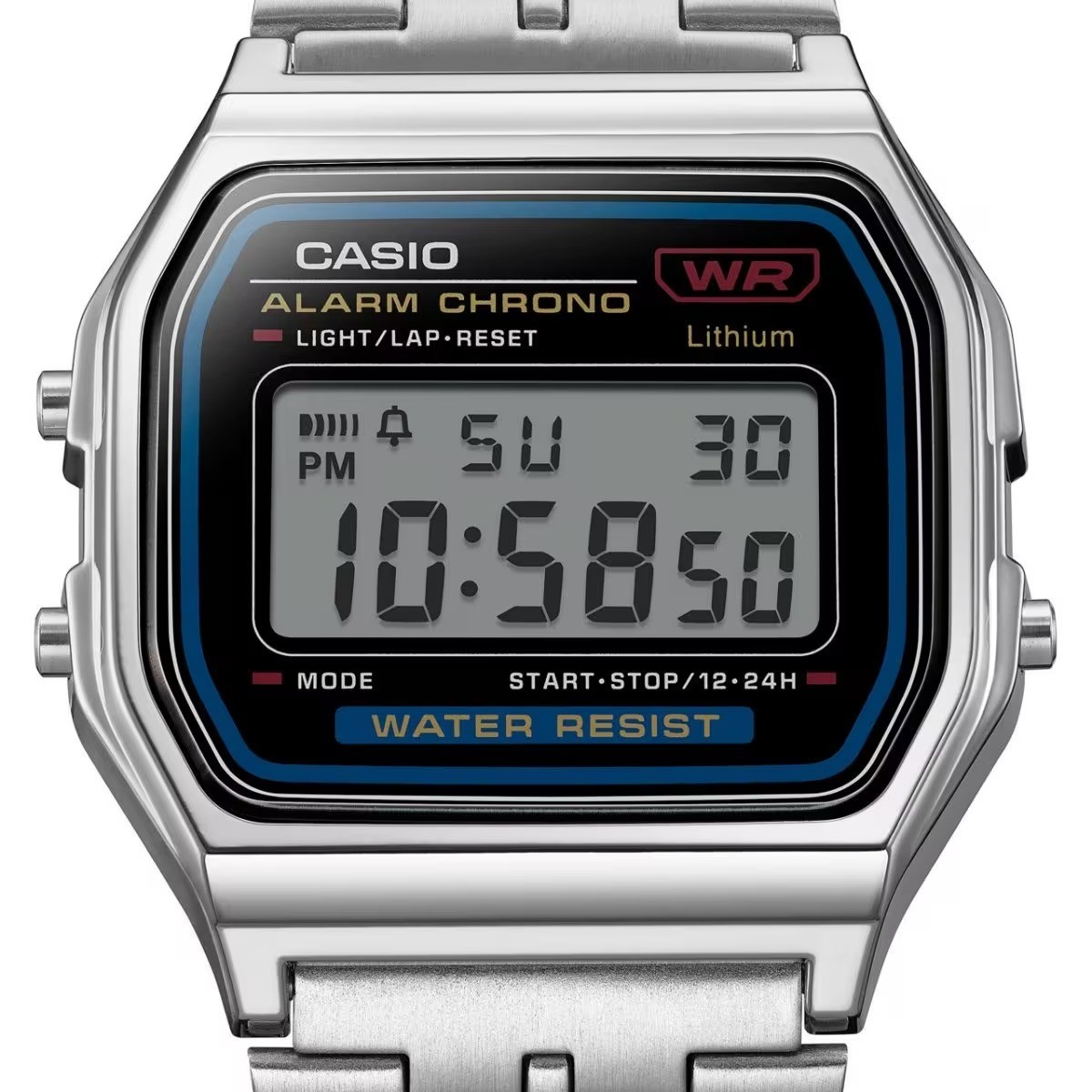 Brand New CASIO Vintage A159WA-N1JH Digital Watch MADE IN JAPAN Stainless Steel