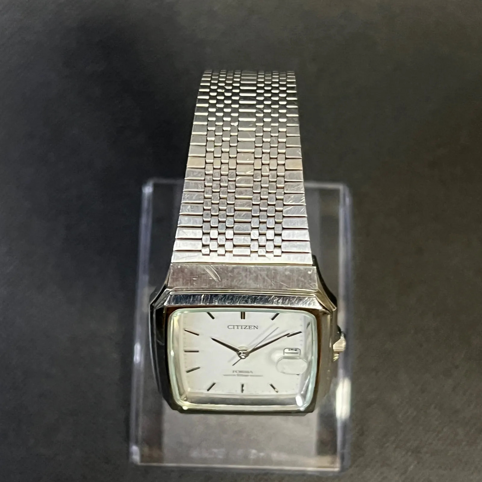 [Working Condition] CITIZEN Solar FORMA A310-H10546 White Dial Date Men’s Wa