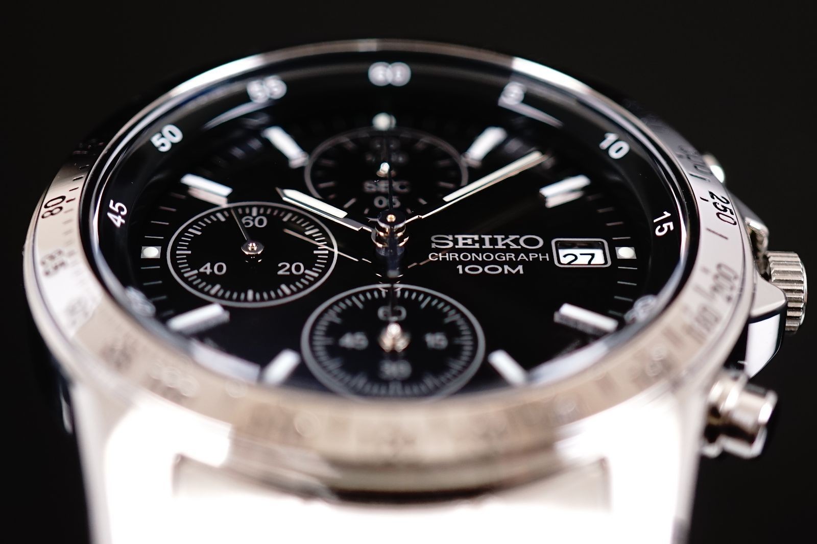 SEIKO Wristwatch Reverse Import Model Quartz Battery Operated Brand New Chronogr
