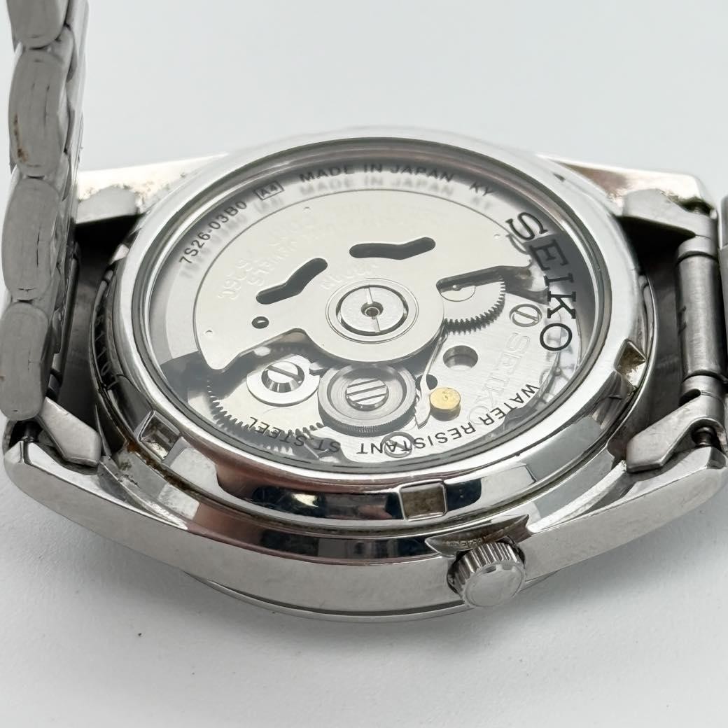 Seiko 5 Automatic 7S26-03B0 AT, Working, White Dial