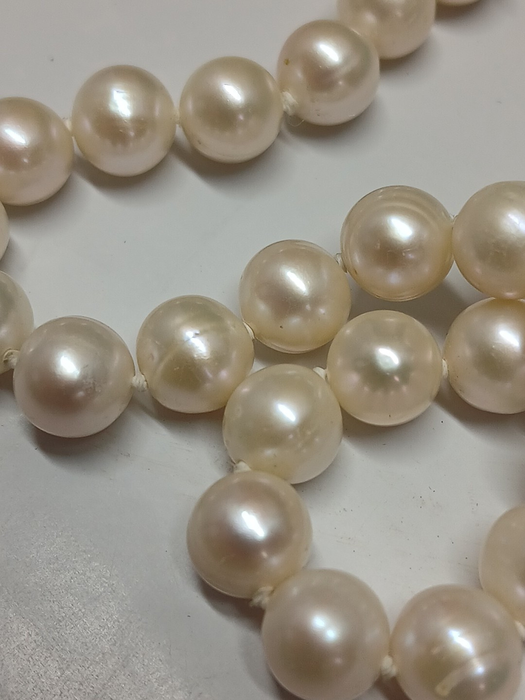 Hand-Made GENUINE * PEARL * BRACELET With 925 Clasp 7.5 Inch Long