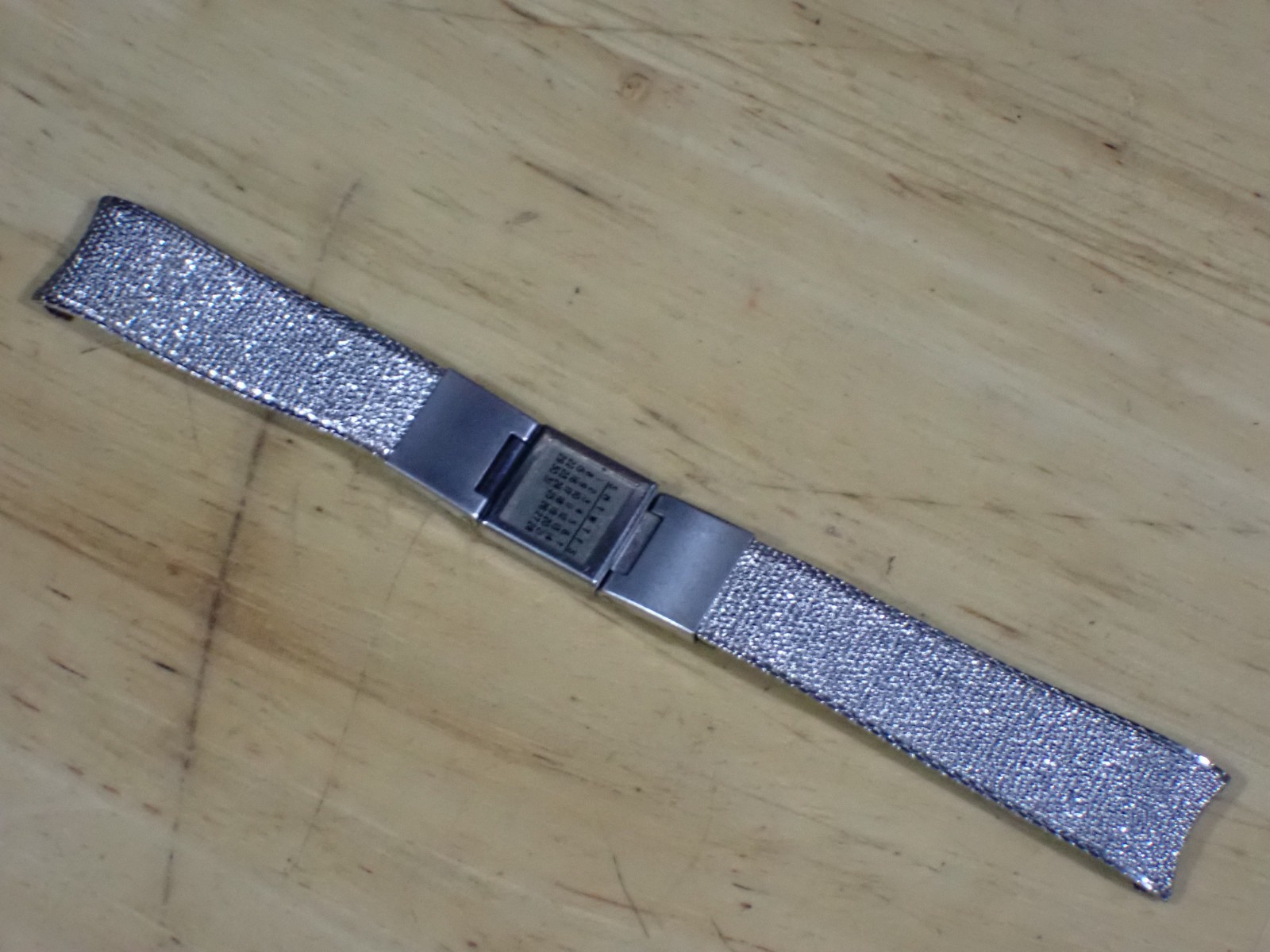 Vintage KREISLER Stainless Calendar Buckle Watch Band 17.4 mm end Mint 6 1/4″