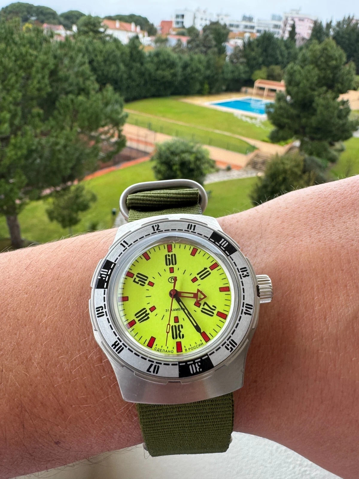 Vostok Amphibia 16032V Watch Automatic Pripyat Chernobyl USA Seller