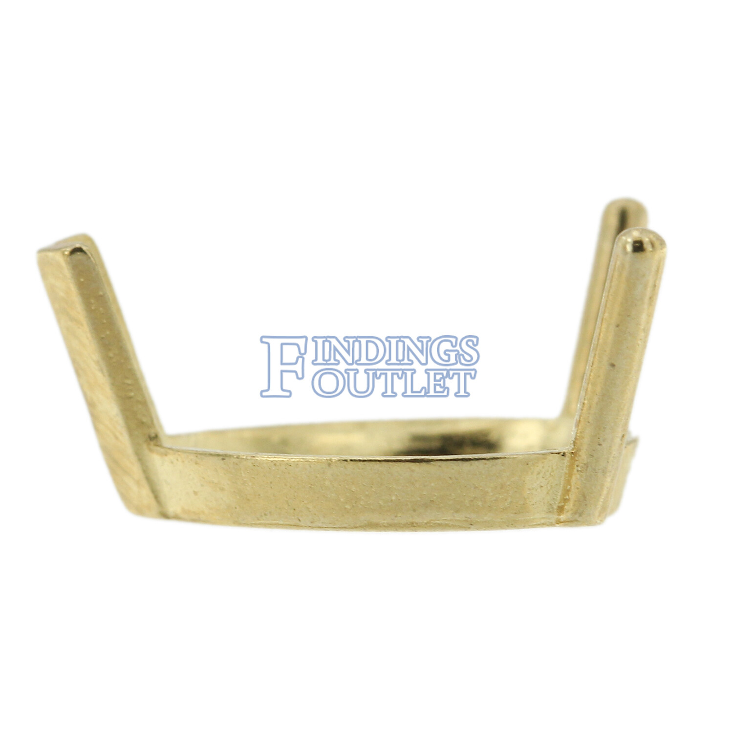 14K Yellow Gold Pear Low Base Head Setting Mounting 3 Prong V-End 0.20ct-6.00ct