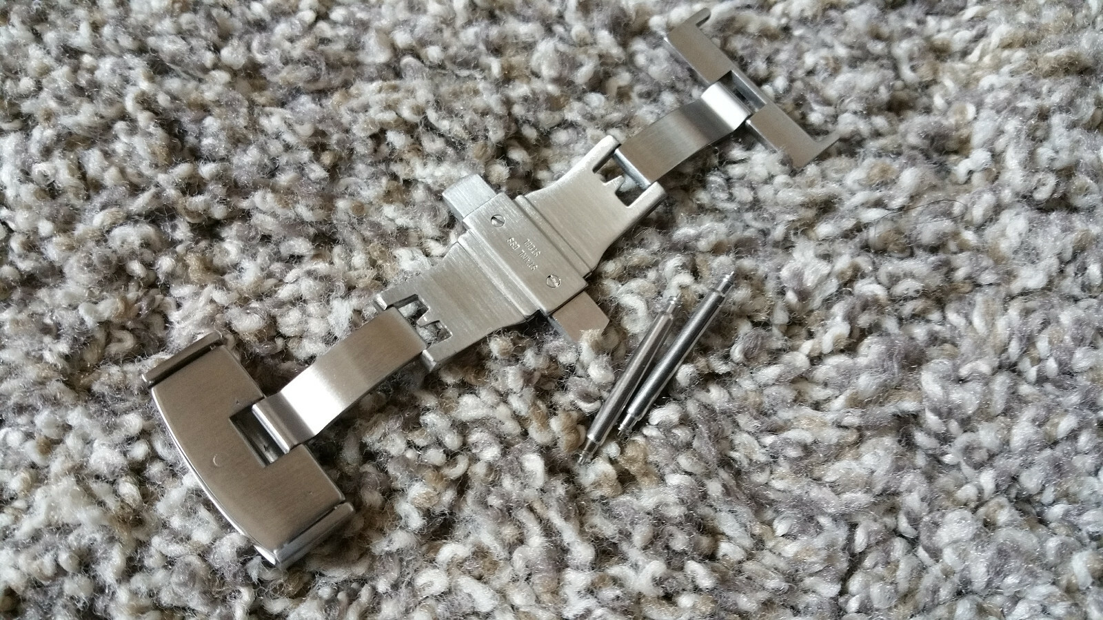 18mm POLISHED Stainless Steel Butterfly Deployment Clasp Buckle With Push Button