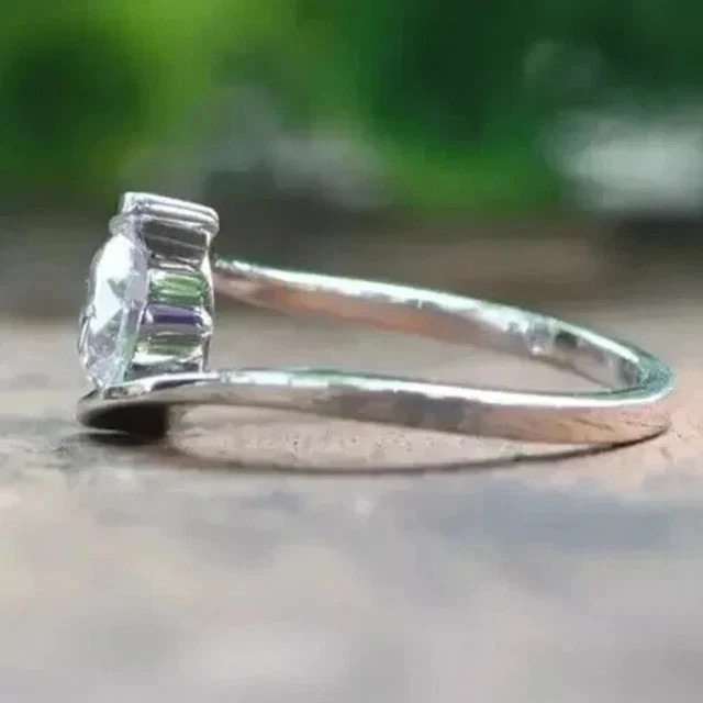 1.50Ct Round Cut Lab Grown IGI Certified Diamond Ring Solid 925 Sterling Silver