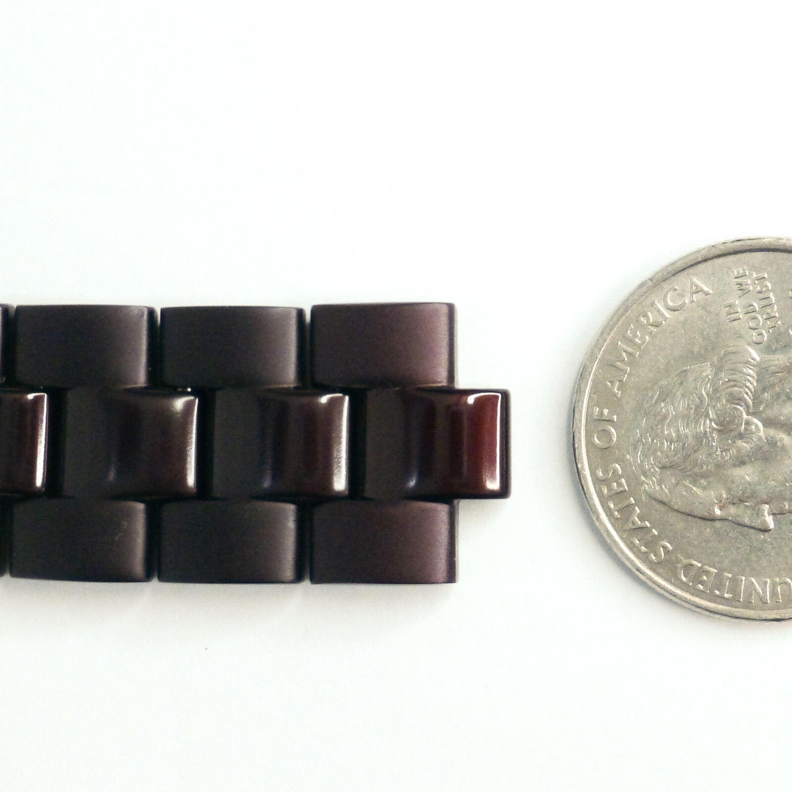 BROWN & ROSE GOLD Marc by Marc Jacobs MBM3527 aluminum Watch Band links clasp