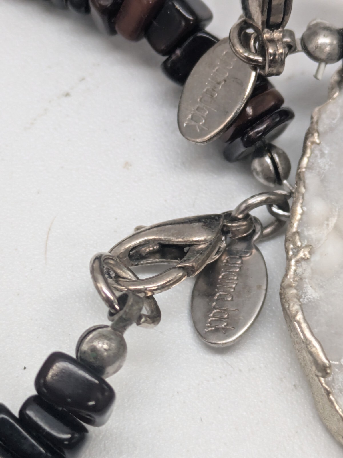 2 Panama Jack Men’s Polished Stone & Puka Shell Chip Beaded Necklaces