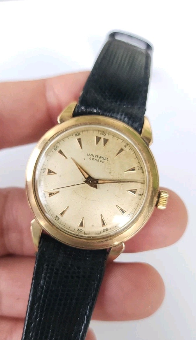 VINTAGE 1950’S UNIVERSAL GENEVE MANUAL CAL 332 Gold Filled MEN’S WATCH