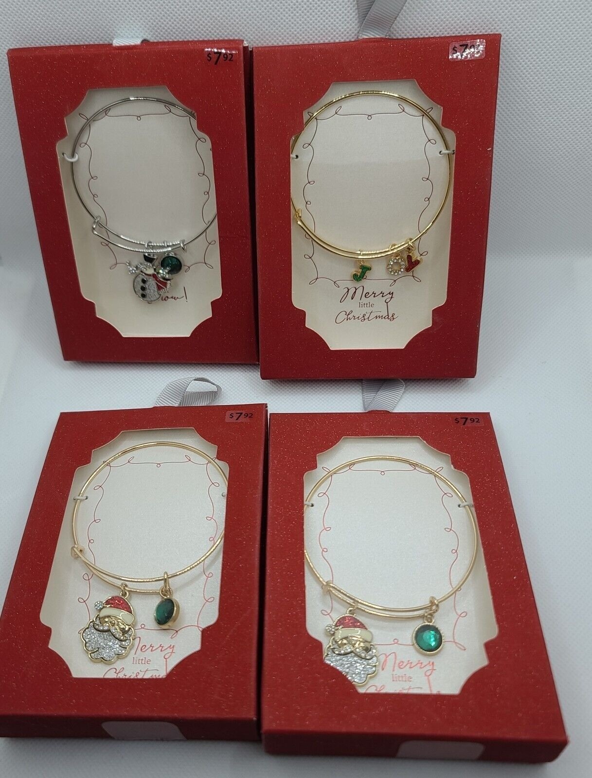 Holiday Time Christmas Fashion Jewelry Goldtone/Silvertone Bracelets Pins 12 Pcs