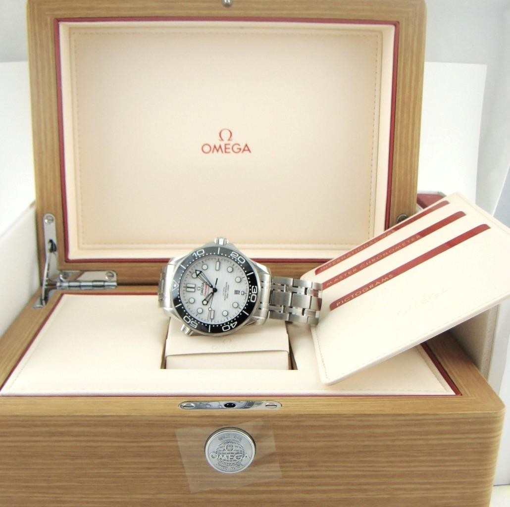 Omega White Dial Seamaster Chronometer Diver 300m 210.30.42.20.04.001 Warranty