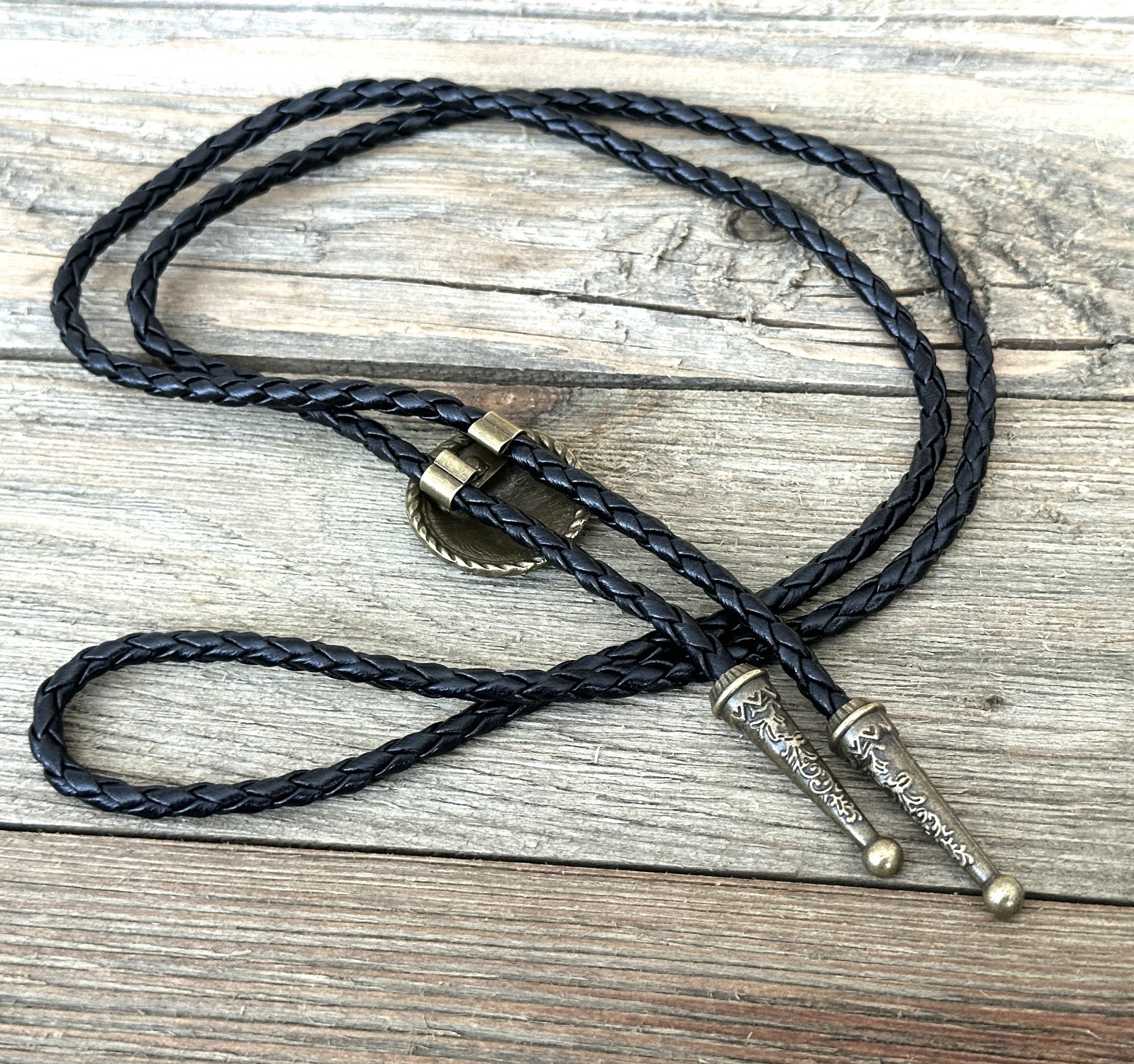 Bolo Tie Mens Wedding Necklace Leather Rope Western Cowboy Style