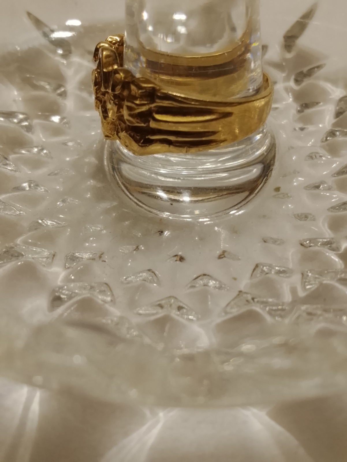 10k gold nugget ring vintage