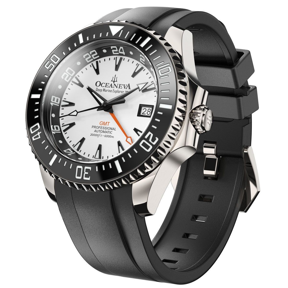 Oceaneva Deep Marine Explorer VI 6000m Titanium Blue Automatic Watch