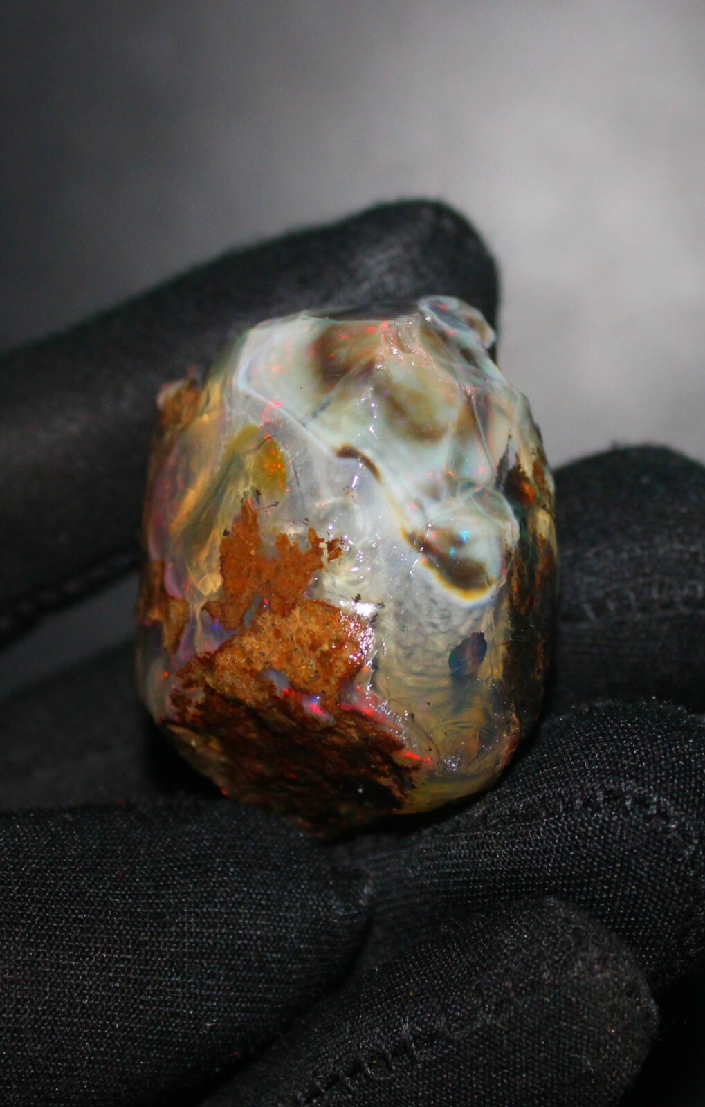 Opal Rough, natural Opal Specimen Raw Crystal welo fire rare egg opal, 215.70 Ct