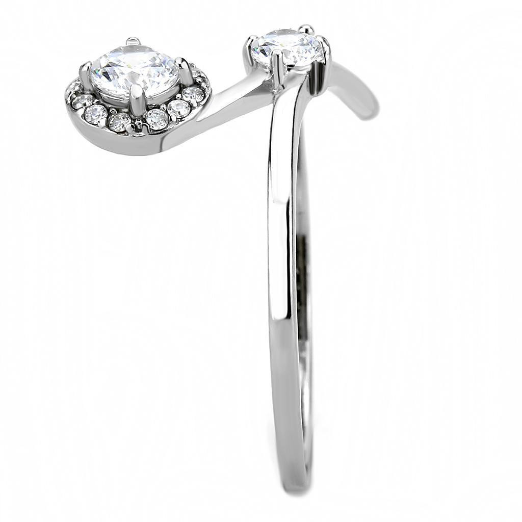 Halo Solitaire Twist Stack Midi Cocktail Ring