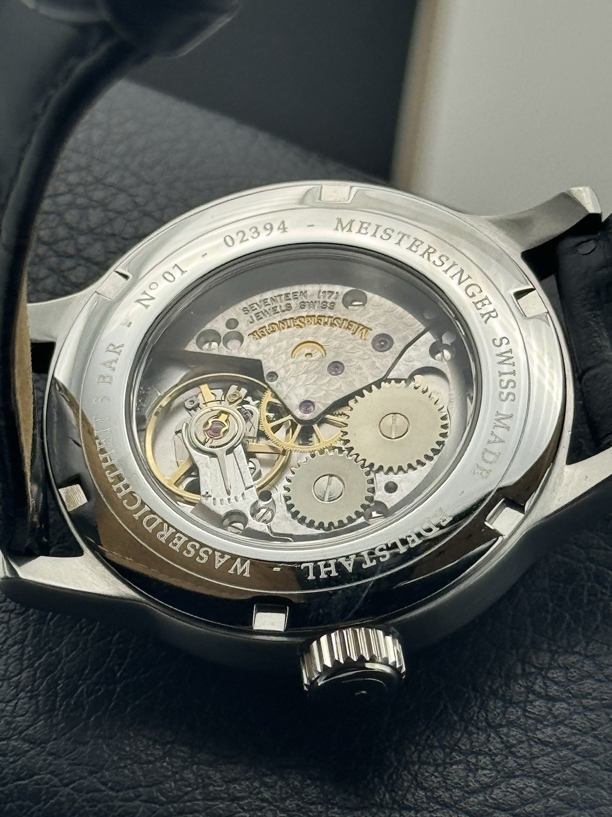 MEISTERSINGER NO. 1 SINGLE HAND! SWISS AUTOMATIC! *FULL SET UNWORN!
