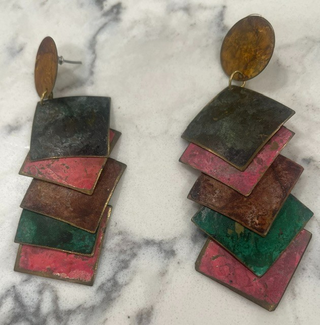 Costume Earring Mixed Collection Lot Preloved gems Women Ladies Jewelry (lot 1)